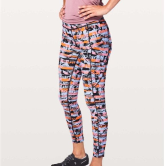 Lululemon Fast & Free 7/8 Tight II *Nulux 25" Inversion Multi - Picture 10 of 10